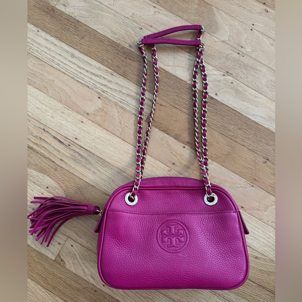 Tory Burch Pink Leather Shoulder Bag